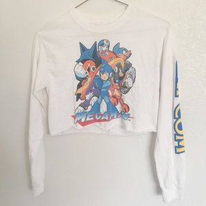 Cropped graphics long sleeve